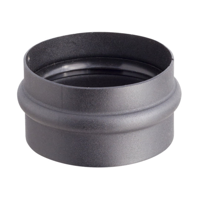 Moderne zwarte pelletkachel met Wi-Fi module