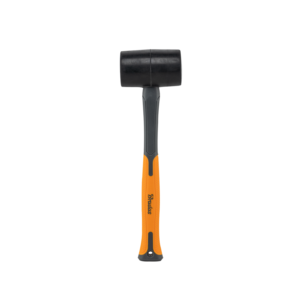 Bradas Gummihammer 450g mit Fiberglasstiel und rutschfestem Griff