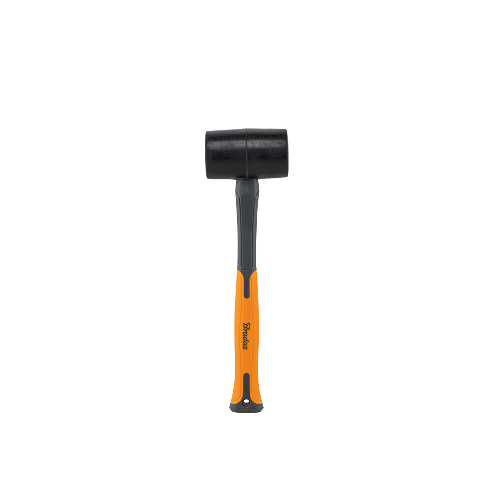 Bradas Gummihammer 220g mit Fiberglasstiel und rutschfestem Griff