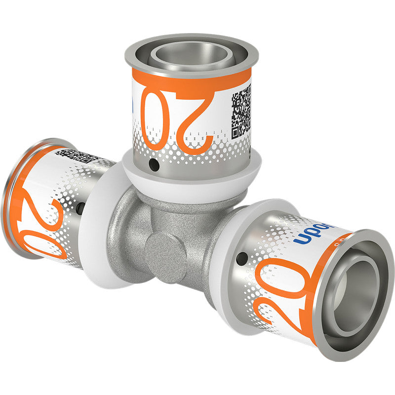Uponor S-Press Plus T-Stück für gleichgroße Rohrleitungen
