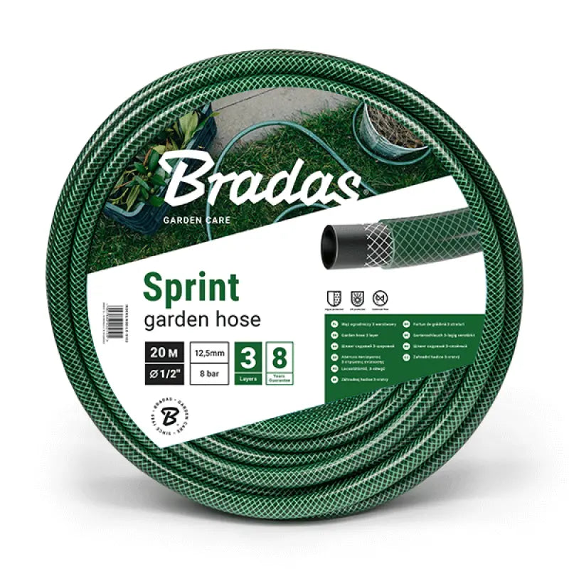 Bradas Gartenschlauch SPRINT 1/2" - 20m | Langlebig | Installation-shop.de