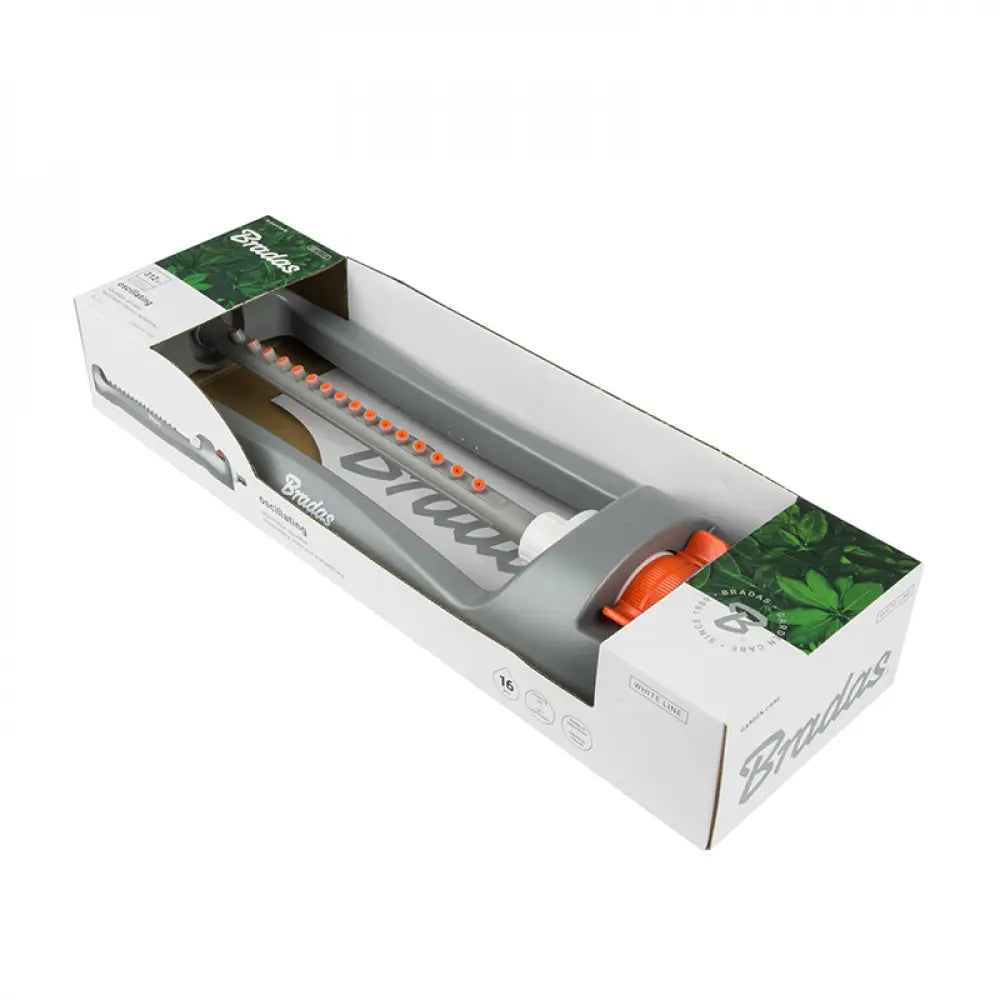 Bradas WHITE LINE Kompakter oszillierender Sprinkler – Zwenksprenger – 336 m² Bradas
