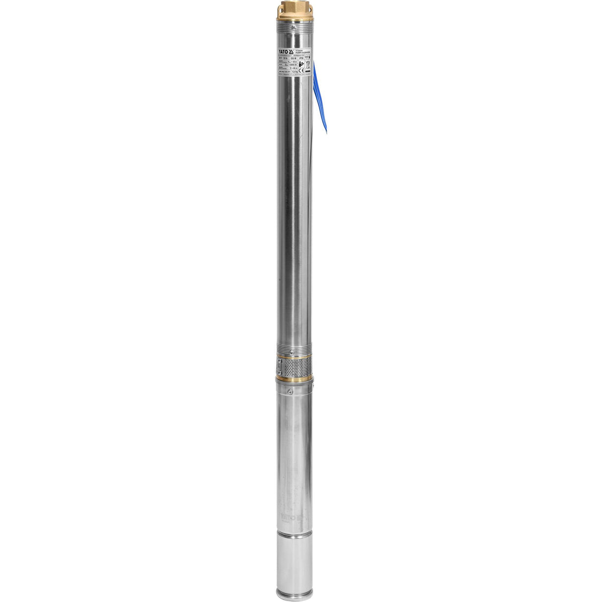 Yato Brunnenpumpe 550W mit Edelstahl INOX Gehäuse für tiefe Brunnen
