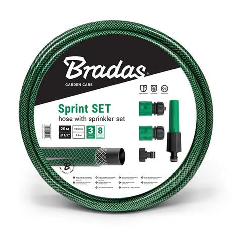 Bradas Gartenschlauch SPRINT 1/2" - 20 m + Zubehör | Installatie-Shop.nl