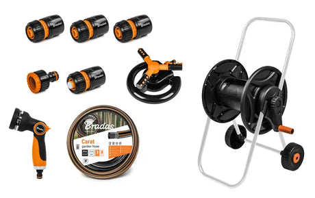BLACK LINE Schlauchwagen + Zubehör + Sprinkler - Installatie-shop.de