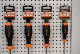Bradas HOME & GARAGE Flachschraubendreher SL4 100mm BradasSL4 Flachschraubendreher mit magnetischer Spitze und ergonomischem Griff