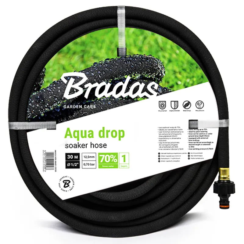 Bradas Aqua-Drop zweetslang 25 meter – duurzame en flexibele druppelslang