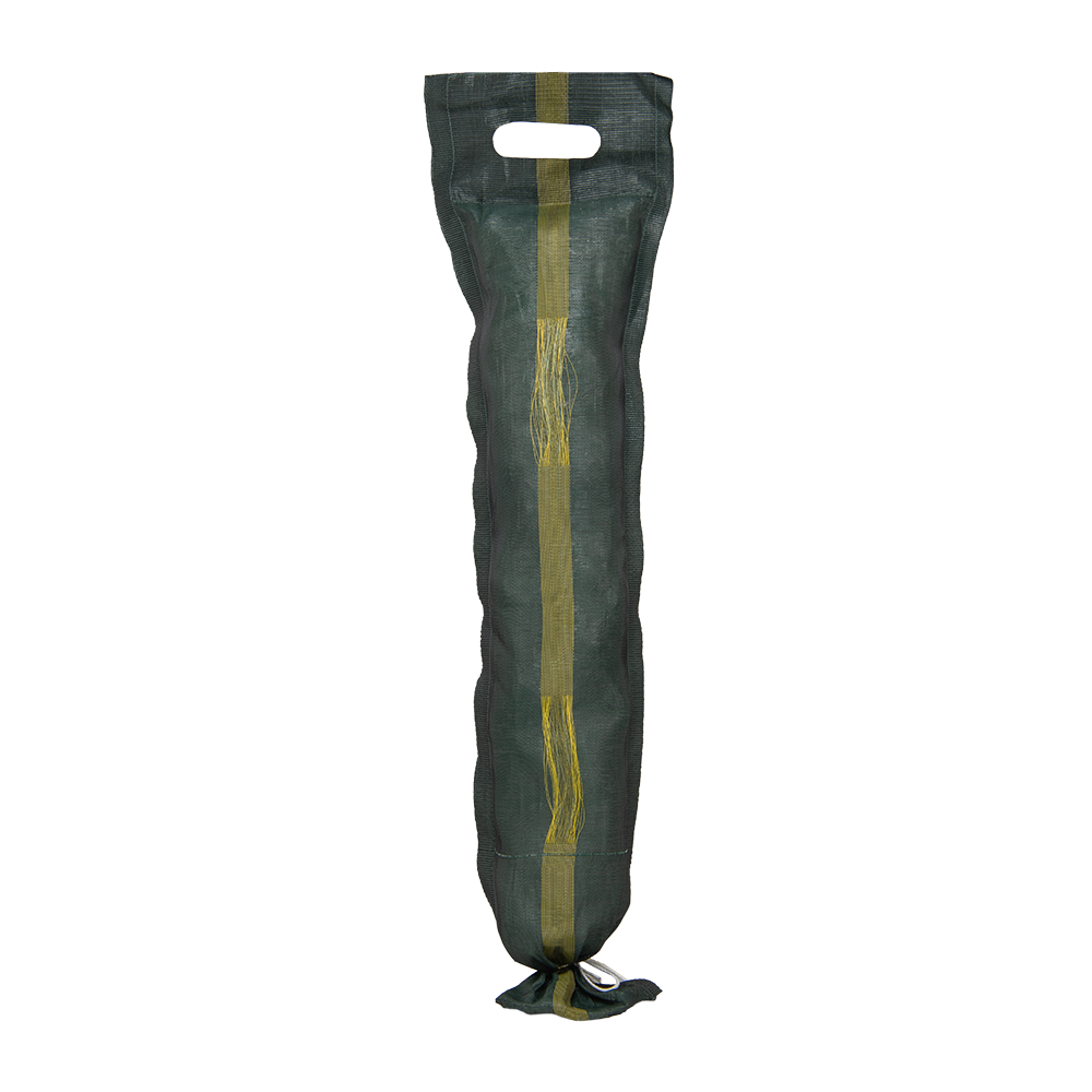 Bradas Grüner Sandschlauch 27x120 cm mit UV-Schutz und Tragegriffen.