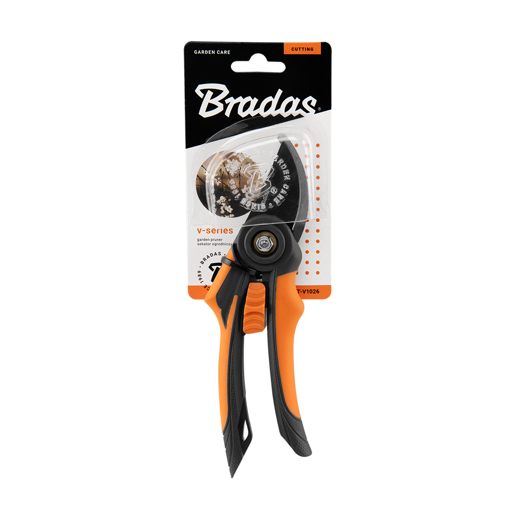 Detailansicht der Bypass-Klinge der Bradas Gartenschere