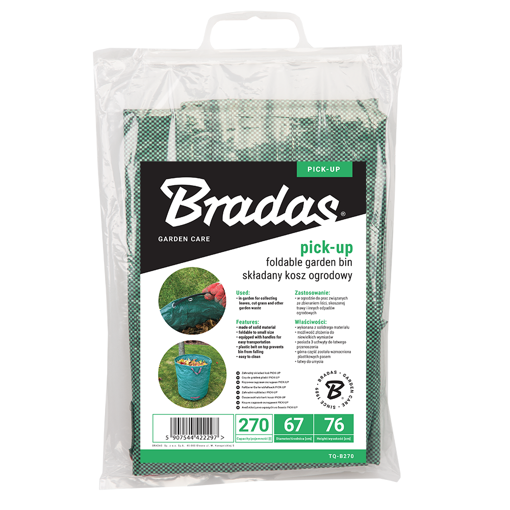 Multifunktionaler Bradas Abfallsack zum Transportieren von Laub und Grasschnitt