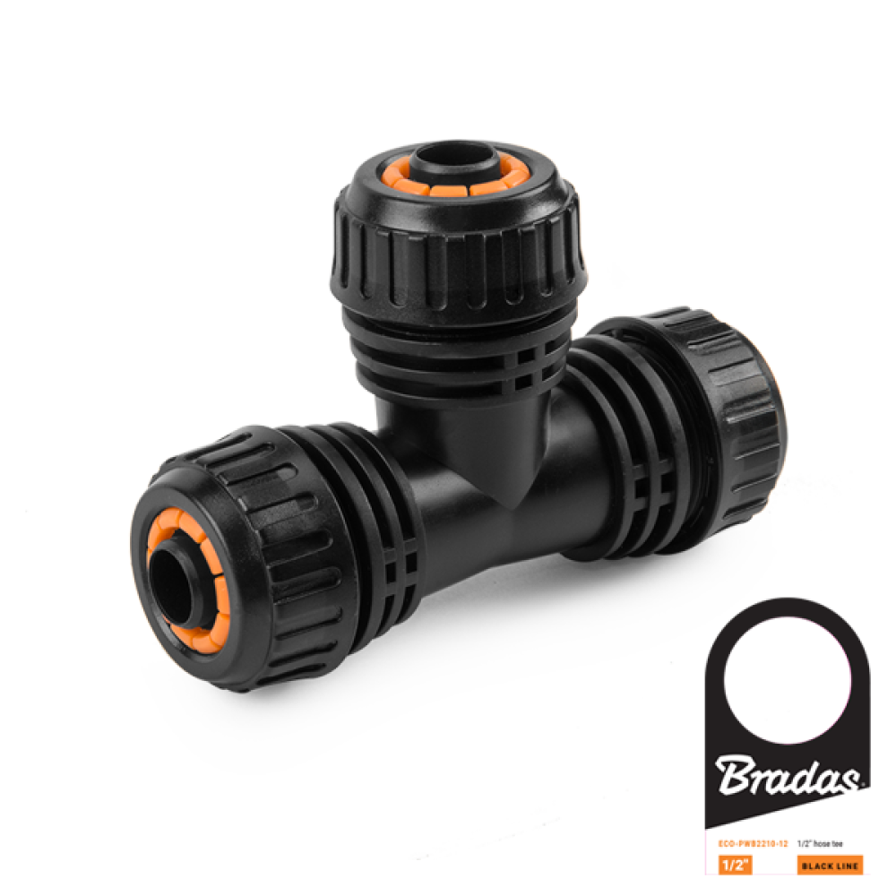 Kunststoff-T-Stück für die Gartenbewässerung 13 mm