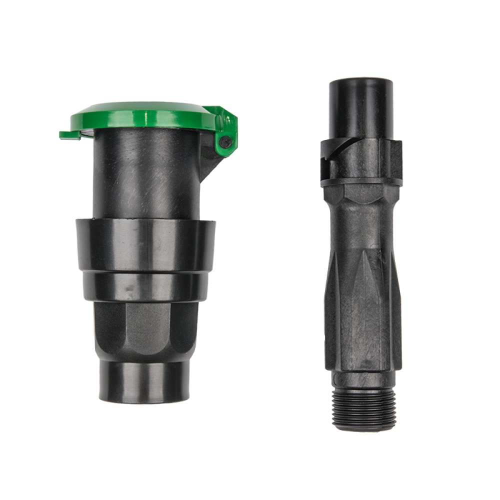 Waterstopcontact voor tuinberegening met 1 inch aansluiting