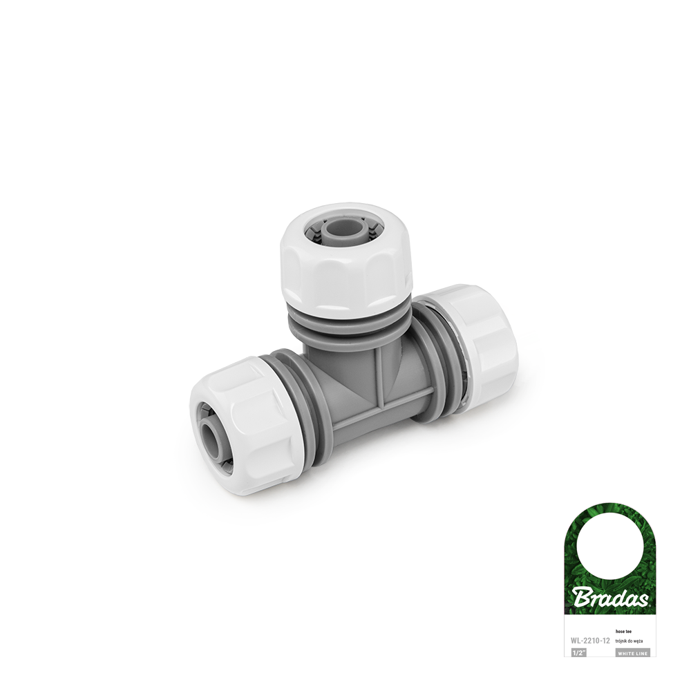 Tuinslang verdelen met T koppeling 1/2 inch