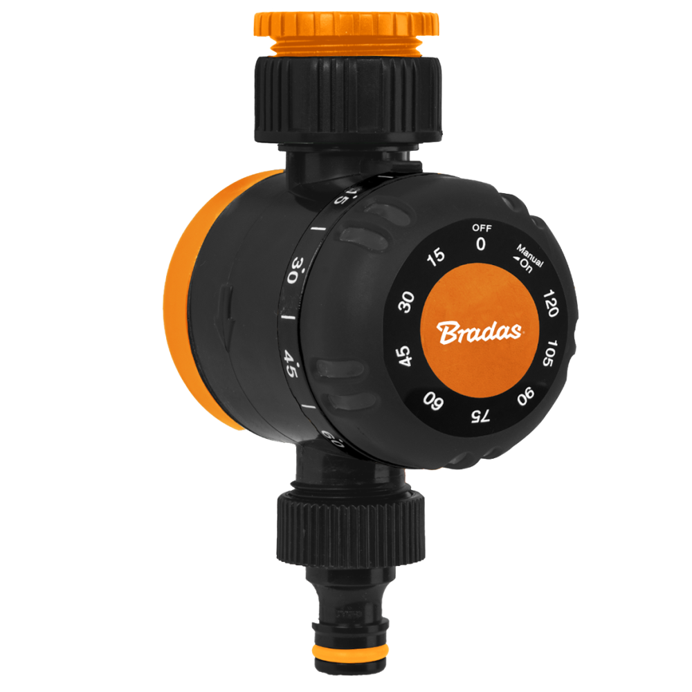 Bradas mechanische watertimer 1 inch en 3/4 inch
