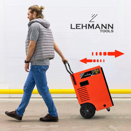 Bautrockner von Lehmann mit 900W, entwickelt für eine effektive Luftentfeuchtung in großen Räumen.