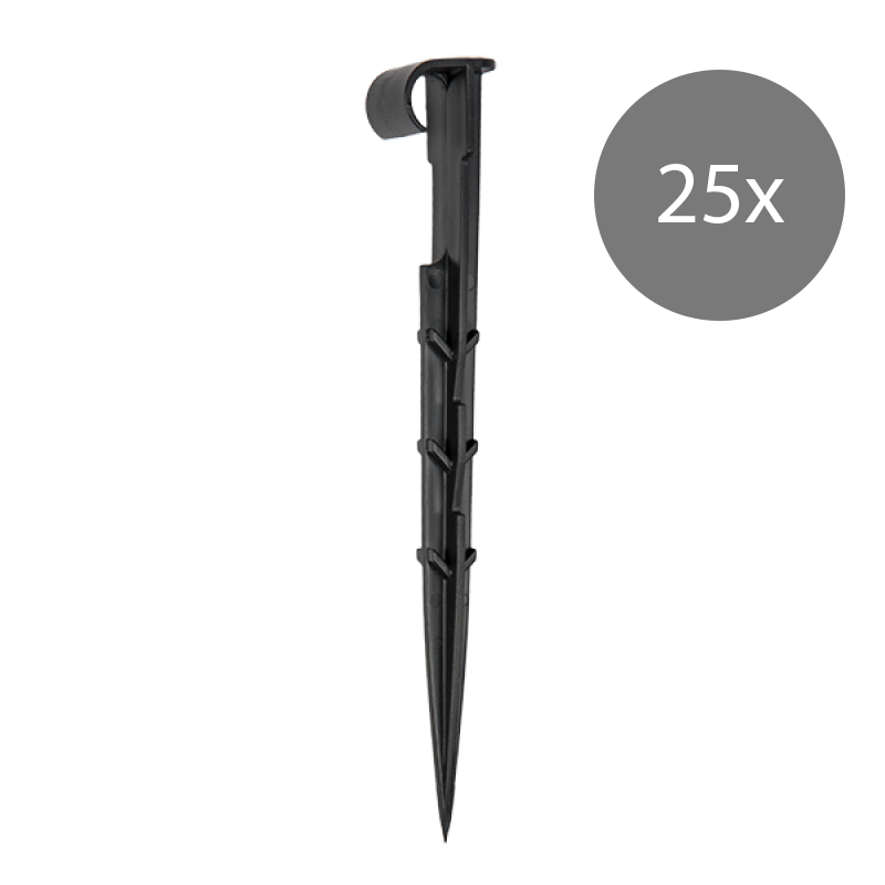Bradas Rohrschelle – Erdungsbügel für 16 mm PE-Schlauch – Länge 18 cm – 25 Stück 
