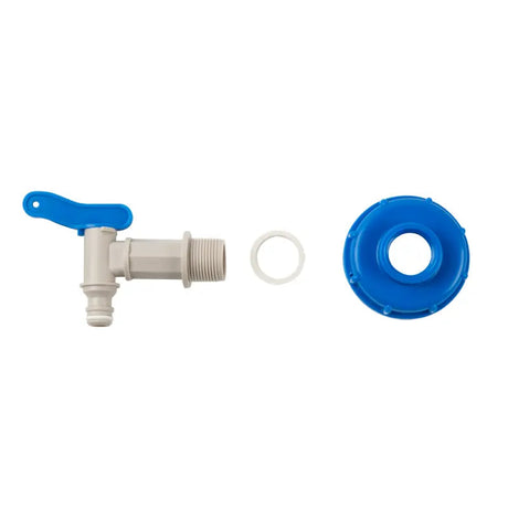 Bradas Set – IBC-Adapter S60x6 mit Hahn – 19 mm (3/4") Bradas