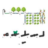 Bradas accessoires voor 16mm druppelslang en tuinberegening