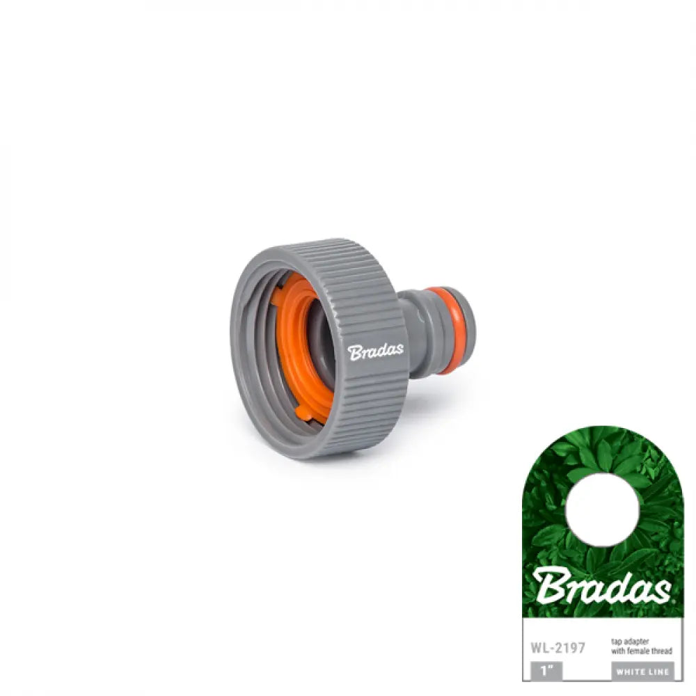 Bradas WHITE LINE Hahnadapter 25 mm (1") Innengewinde für Bewässerungssysteme.