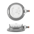 Bradas WHITE LINE Sprinkler auf Standfuß mit 8 Funktionen für vielseitige Gartenbewässerung.