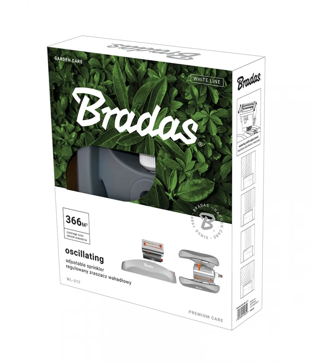 Bradas WHITE LINE Turbo-Oszillationssprenger mit 16 Düsen Bradas