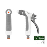 Bradas WHITE LINE Verstellbare Spritzpistole mit Softgriff und 3-in-1-Funktionen.
