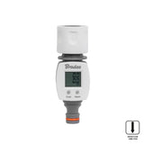 Bradas WHITE LINE Wasserzähler mit LCD-Anzeige und Schnellkupplung für eine einfache Installation.