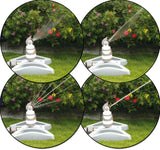 Bradas WHITE LINE zahnradgetriebener Sprinkler auf Standfuß – 4 Sprühmuster von Bradas