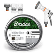 Bradas White Line Gartenschlauch 1/2 Zoll mit 5 Schichten und polyesterverstärktem TRICOT-Gewebe.