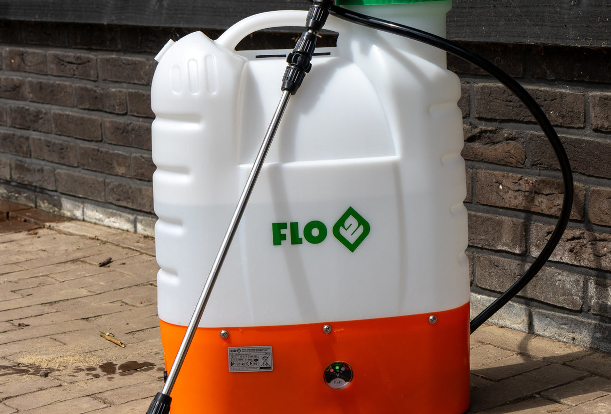 Flo Elektrische Rückenspritze - Drucksprüher 16L inklusive 8-Ah-Akku 