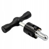Robuster Metall-Kalibrierer mit Entgrater für 32 mm PEX-Rohre, für effiziente Rohrbearbeitung und saubere Verarbeitung.