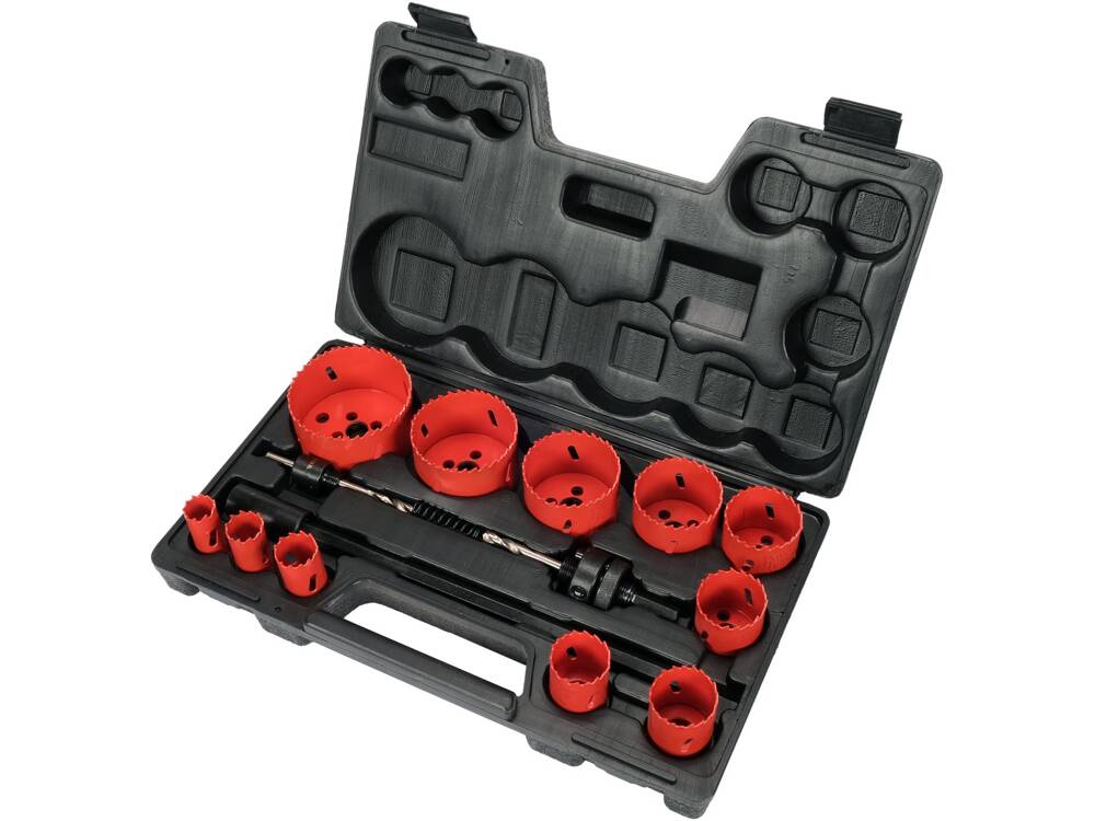 Hochwertiges Yato Holz- und Metallbohrer-Set mit HSS M3 Sägezähnen