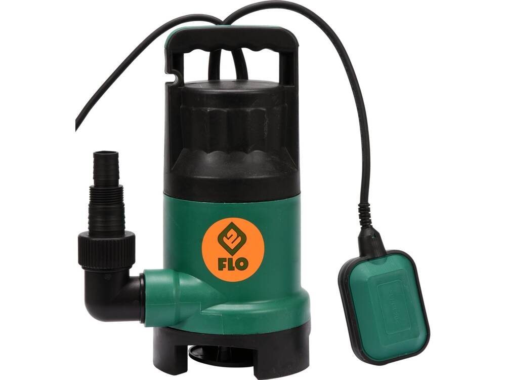 Flo Tauchpumpe 1100W für Schmutzwasser mit automatischem Schwimmerschalter